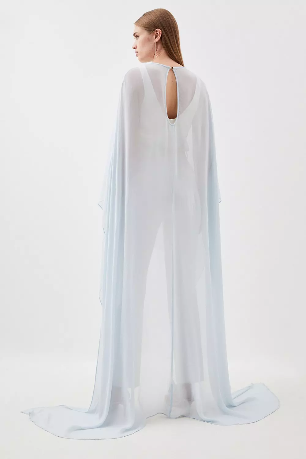 Sheer cape outlet for dress